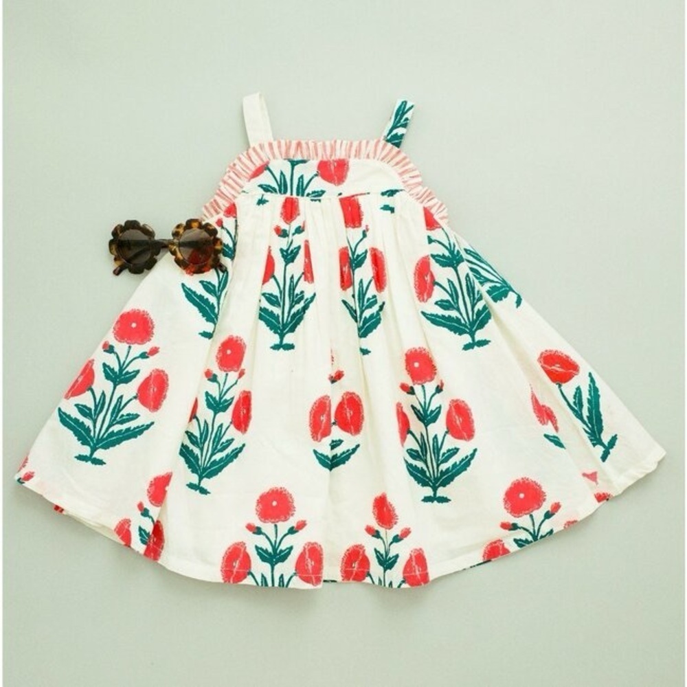 Pink Chicken Girls' Renata Floral Print Dress